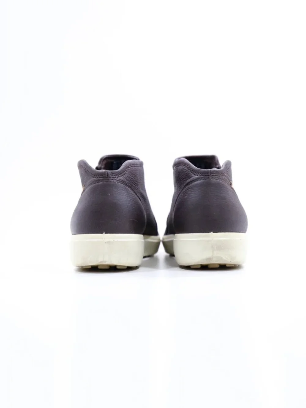 Ecco Soft 7 Brown Leather Zip Flat Ankle Boots - Women's 8/EU 39